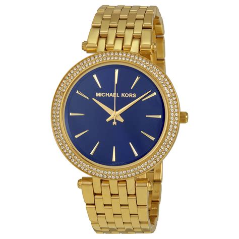 michael kors damenuhr mk3406|Michael Kors Darci Blue Dial Gold.